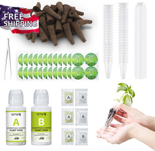 188Pcs Hydroponic Pods Supplies: Grow Anything Kit with 45 Grow Sponges, 45 Grow 0.22 per gallon