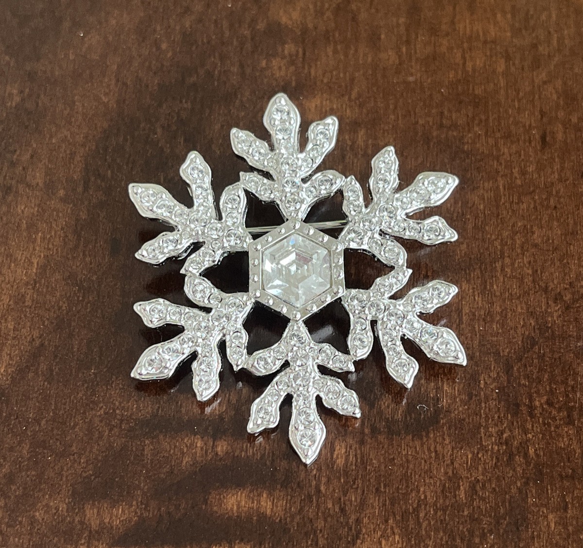 snowflake brooch swarovski