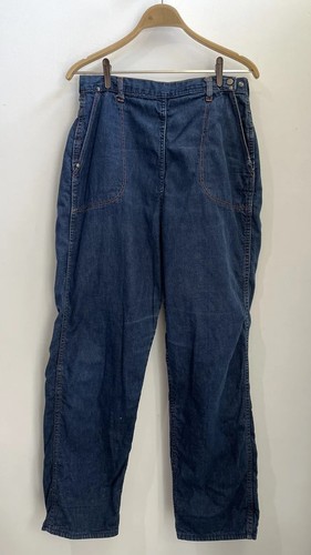 Vintage 50s 60s Jeanies By Blue Bell Jeans Flannel Lining Rockabilly Camp SZ 20 - Picture 2 of 17
