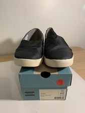 967. Toms-Avalon Black/textured/Nylon-US-6.5 Womens