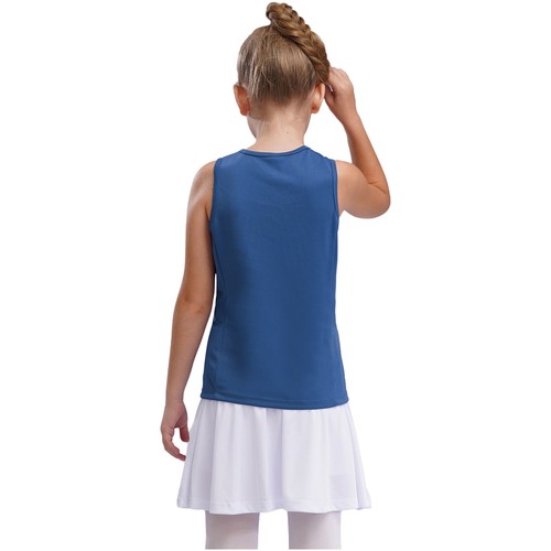 Kids Girls Crop Top And Skirt Baseball Tracksuit Show Vest With Skirts Modern - Picture 14 of 52