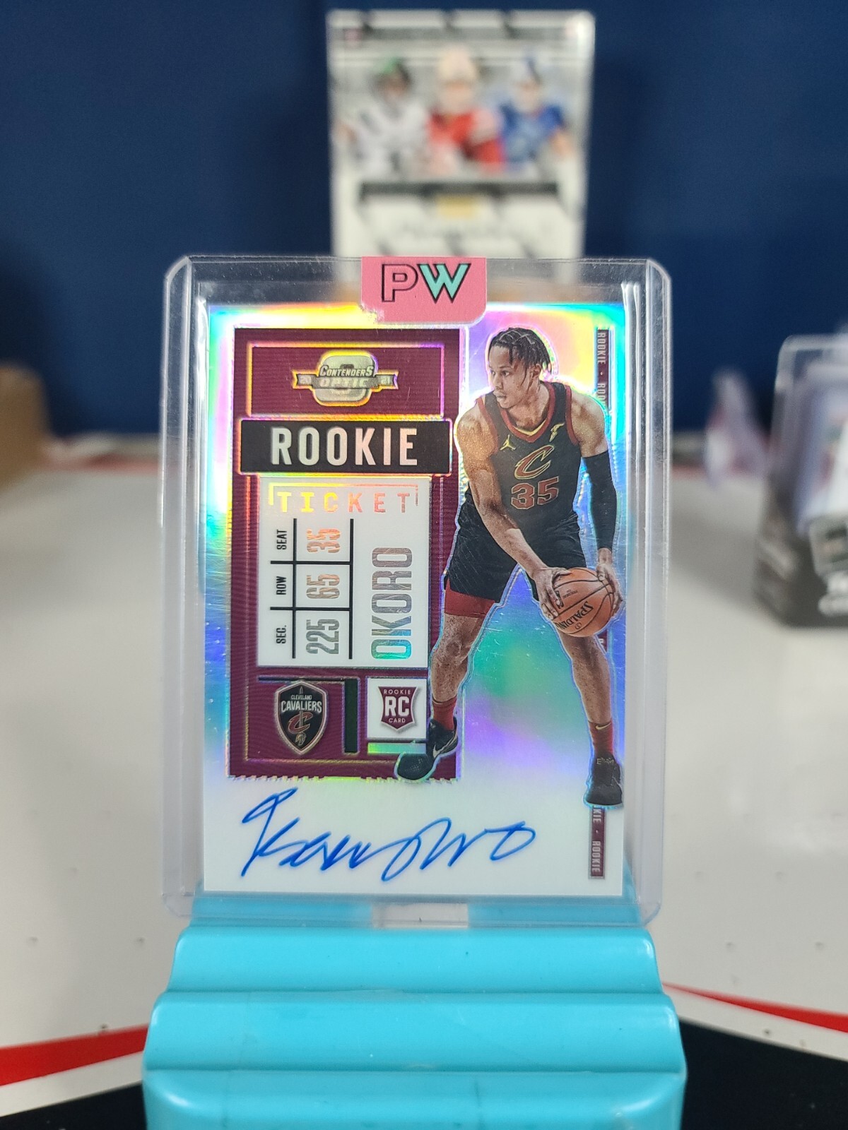 2020-21 Panini Contenders Optic Rookie Ticket Isaac Okoro Auto Holo Variation