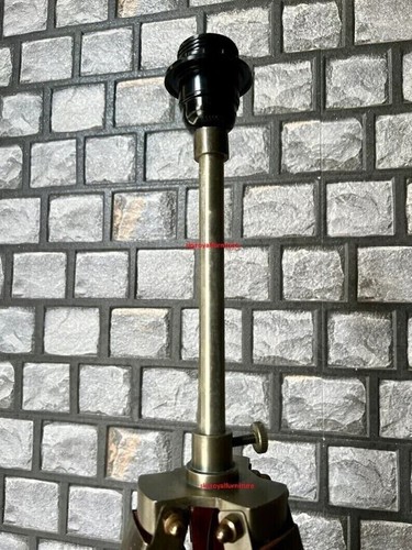 Tripod Wooden Floor Nautical Stand Vintage Home Decor Brown Tripod Adjustable - Picture 3 of 5