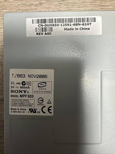 SONY MPF920 FLOPPY DISK DRIVE - 第 4/10 張圖片