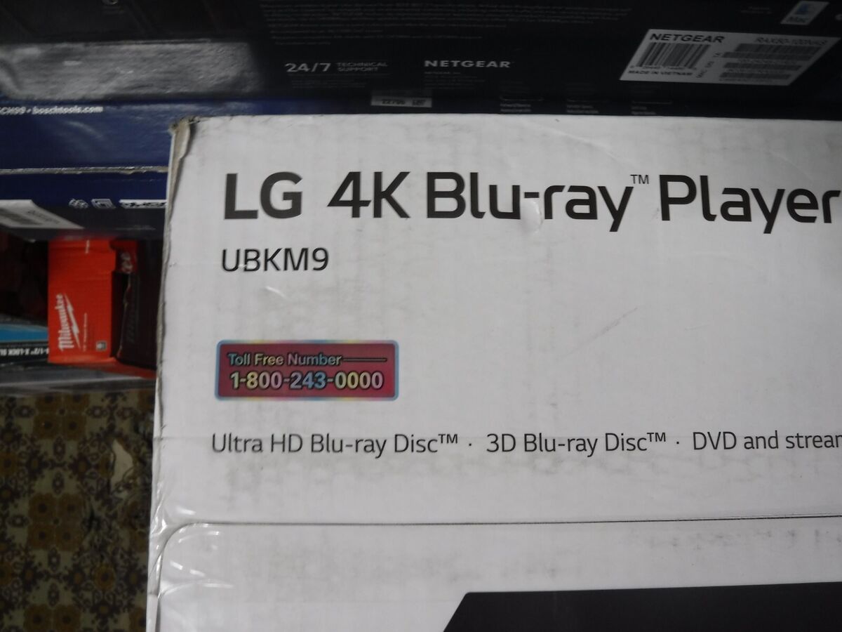 LG UBKM9 Streaming Ultra-HD Blu-Ray Player with Streaming Services