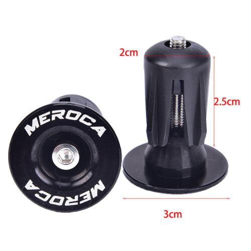 2x Bike Bar End Plugs Aluminum Road Bicycle Grip Anti-slip Firm Handlebar CD_i; - Picture 5 of 12
