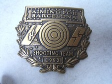 United States Shooting Team Barcelona 1992 Olympics Belt Buckle