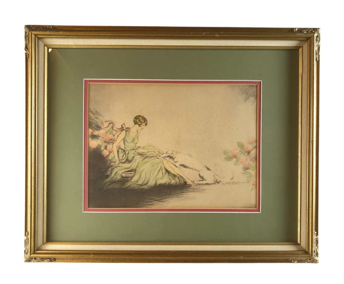 アート・デザイン・音楽 A collection of Antique print in Europe Set of 2-Rare 1922 Antique French Art Deco Theater Music