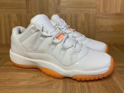 RARE🔥 Nike Air Jordan XI 11 Retro Citrus Orange Sz 7Y 580521-139