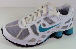 turquoise nike shox
