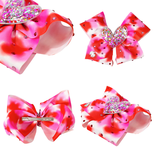 Jojo Siwa Bows & Bag Collection Limited Edition #63 Love + Large Heart Bow, New - Picture 7 of 14