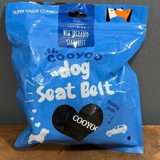 COOYOO Dog Seat Belt 3 piece Set Retractable  Adjustable Seatbelts heavy duty