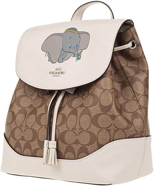 Coach Disney X Dumbo Elle Backpack Leather Signature Canvas For Sale Online Ebay
