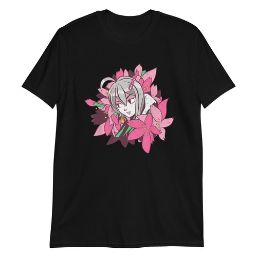 Blumenmädchen Kawaii süßes Anime Naturecore ästhetisches T-Shirt - Bild 3 von 7