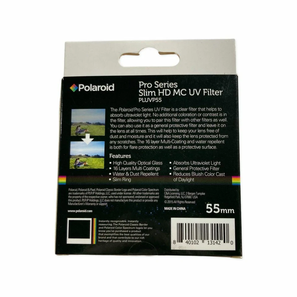 Polaroid Pro Series Slim HD MC UV Filter 55mm - PLUVP55 - Image 2 of 4