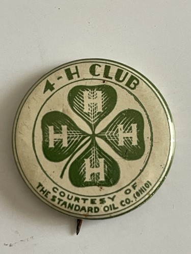 4-H Club Pin mit freundlicher Genehmigung der Standard Oil Co. (Ohio) SOHIO - Bild 2 von 6