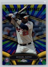 2016 TOPPS CHROME #YI-6 MIGUEL SANO YOUTH IMPACT MINNESOTA TWINS