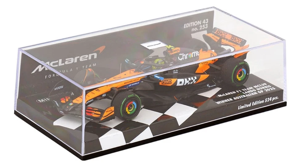 Minichamps McLaren MCL39 Winner Australian GP 2025 - Lando Norris 1/43 Scale - Image 3 of 4