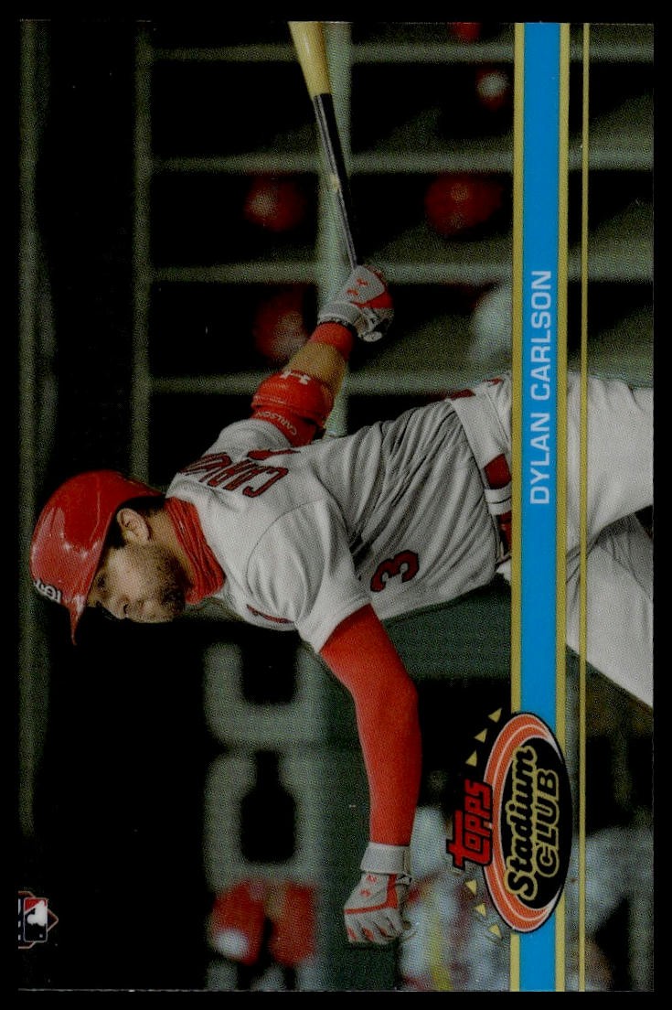 2021 Stadium Club Chrome #50b Dylan Carlson 1991 Design Variation