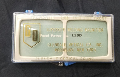 Vintage Glendale Optical Supersite Welding Magnifier Focal Power 1.50D INV#M-405