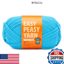 Woobles Easy Peasy Yarn 4 Worsted Cotton Nylon Blend Crochet Knitting Beginner