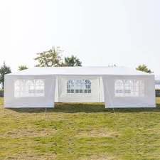 10'X30' Canopy Wedding Party Tent Gazebo Pavilion With White 7 Walls