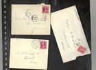 USA -OLDER-COVERS-1890 ISH-2 C RED-SHADES -CANCELS-PERFS-LOT OF 18-AV TO VF-#2 — photo 7