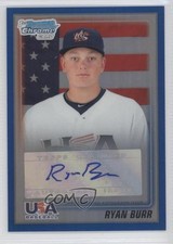2010 Bowman Draft USA Team Auto Blue Refractor 67/99 Ryan Burr #USAA-6 Auto 2u8