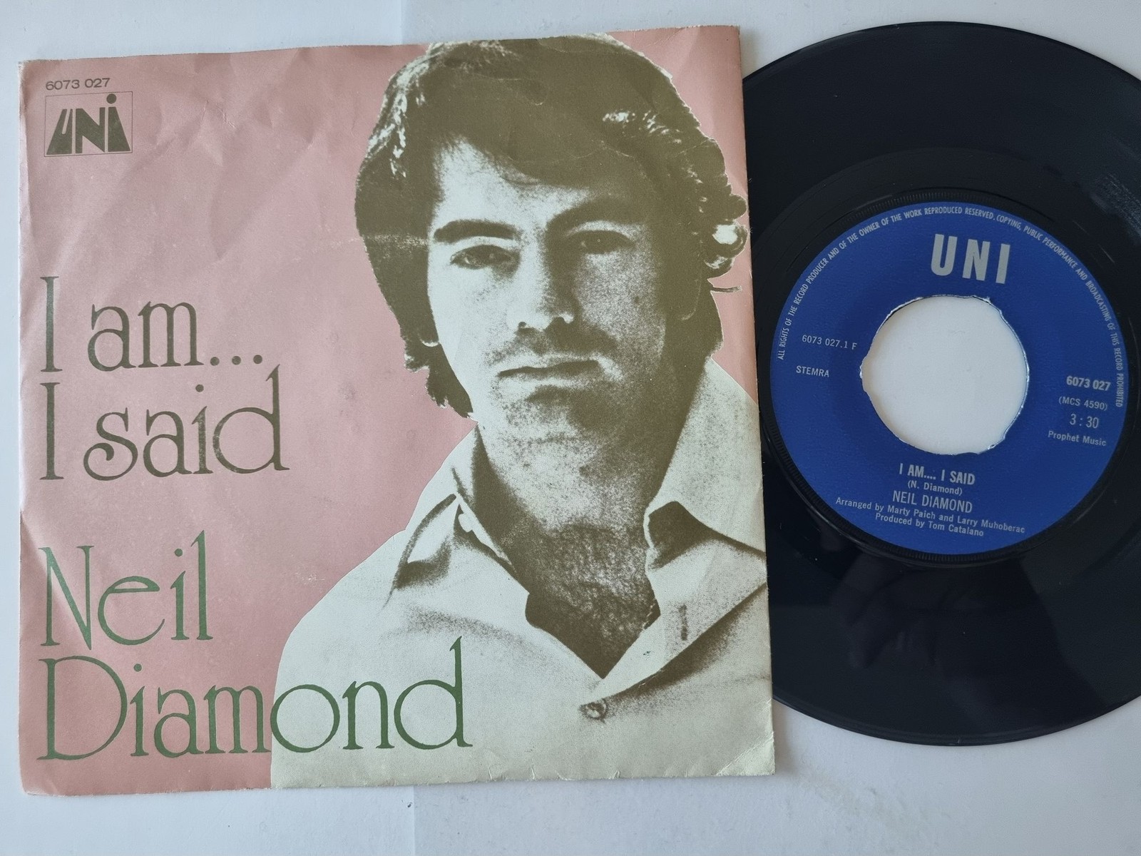 Neil Diamond - I Am... I Said 7'' Vinyl Benelux