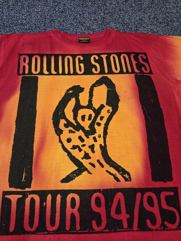 Rolling Stones Voodoo Lounge Shirt Brockum USA XL Vintage Boot