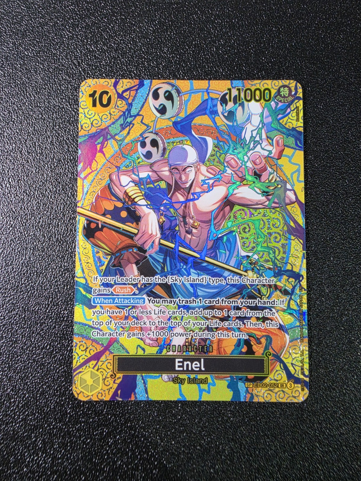 Enel EB02-052 SP Adventure On Kami’s Island One Piece Card English NM/M
