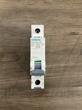 used Siemens 1 pole miniature circuit breaker 230/400VA/C 6A type c
