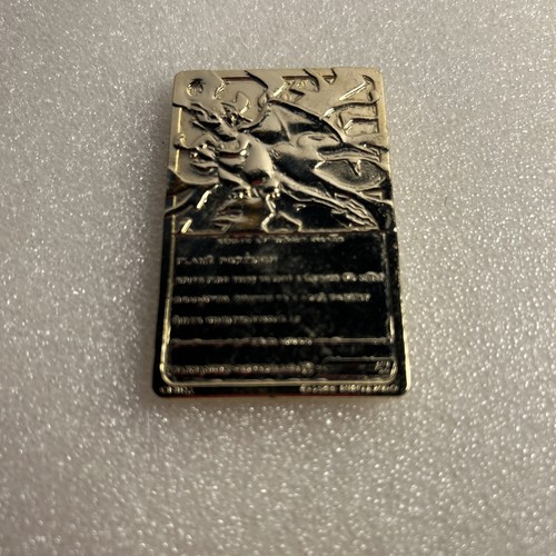 Pokémon gold plated card the character is Charizard in mint condition - Picture 4 of 5