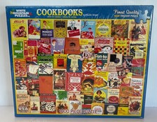 White Mountain Puzzle Factory Sealed- discontinued Cookbooks 1000 pcs 1013S