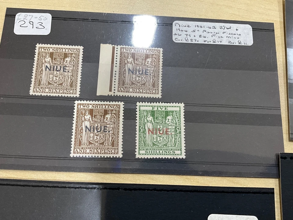 Nueva Zelanda Samoa Occidental Niue Islas Cook £1 10s 22 sellos MNH MLH. N73 Foto 2 de 4