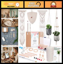 DIY Macrame Kit for Beginners - 126 Supplies, 7 Projects, 165 Yards Cord E-Boo
