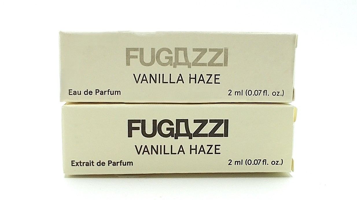 Fugazzi Perfume Vanilla Haze Extrait and Vanilla Haze Eau de Parfum Boxed 2 ml