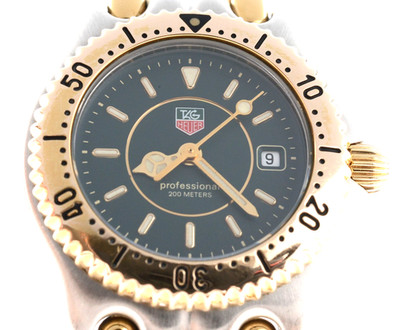  Rare![ MINT ] TAG Heuer S/el WG1326 Women's Quartz Watch 28mm Green Dial JAPAN