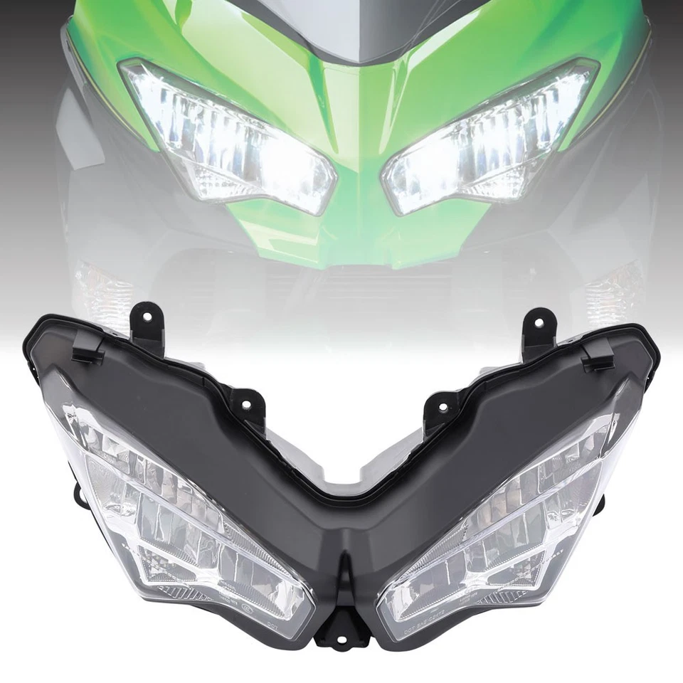 LED Headlight Assembly for Kawasaki Ninja 400 & 650 Versys 650 &1000 #23004-0423 Foto 2 de 4
