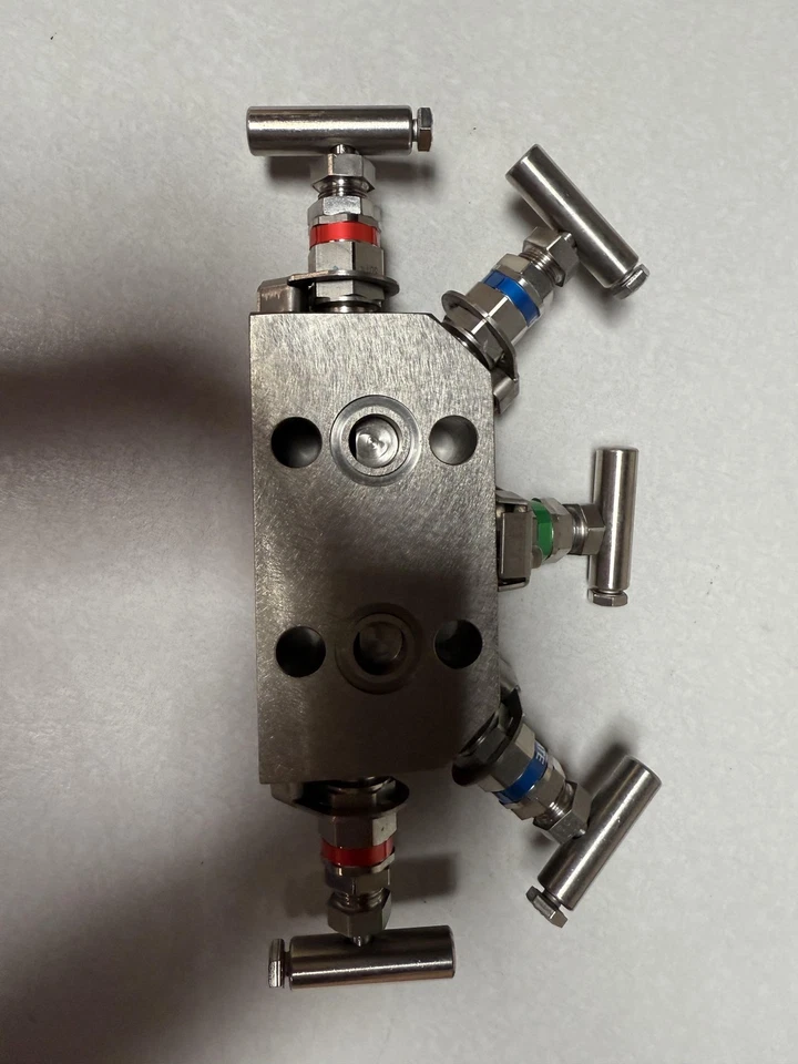 Parker PM-818S6G SS Manifold Valve 5 Valve Block Stainless Steel New USA Box - Image 2 of 4