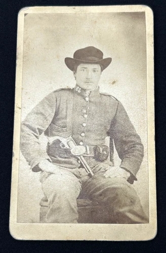 Original Civil War Soldiers Portrait Cabinet Card Photo