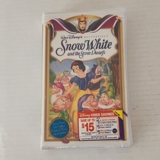 Walt Disney Snow White and the Seven Dwarfs Masterpiece VHS NTSC Animation Tape