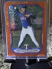 2026 Bowman Chrome Prospects Sebastian Walcott #BCP-51 Orange Shimmer /25