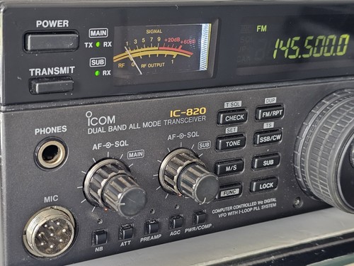 ICOM IC-820 VHF/UHF 2M/70CM Multimode HAM Radio/ctcss/15w/Free Duplexer - Picture 8 of 16