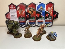 Heroscape Heroes of Barrenspur Figs & Cards Krug Sir Denrick Khosumet Me-Burq-Sa