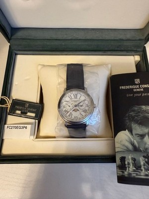 Frederique Constant FC270EG3P6 Business Timer Mondphase Analog mit Box