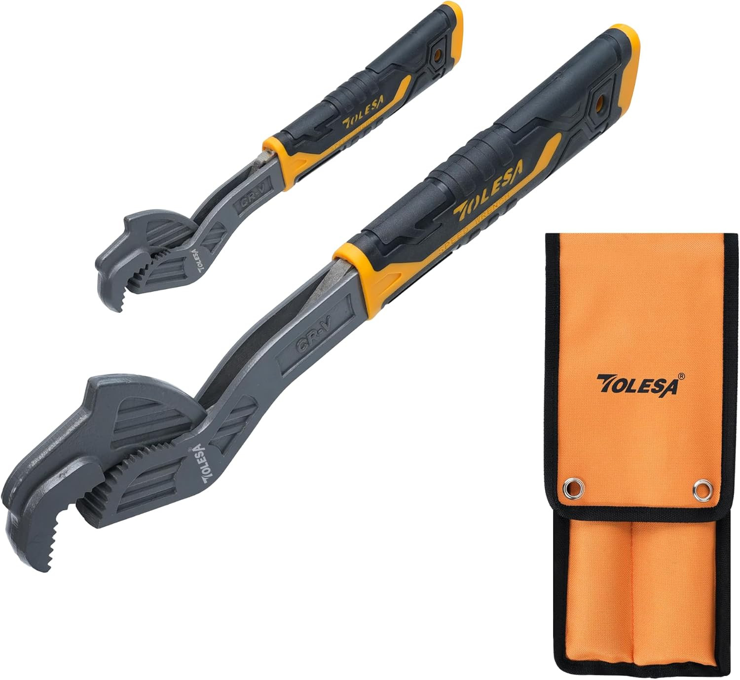 Set 2 Chiavi a Tubo Universali 9-43mm CR-V - Ganascia Larga Professionale