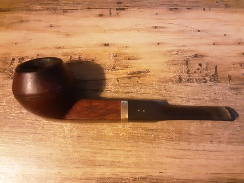 VINTAGE DEMUTH GOLD DOT ESTATE SMOKING PIPE 14K GOLD BAND IMPORTED BRIAR ROOT 79
