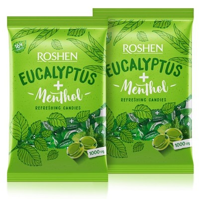 Eucalyptus-Menthol Hard Candy   Refreshing Mint Flavor, Bulk 2.2 lbs, Kosher,