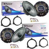 "Phonocar 4 Lautsprecher Coaxial FüR Renault Captur Vorne Hinten 6,5\" 4 Ω 2-Wege"